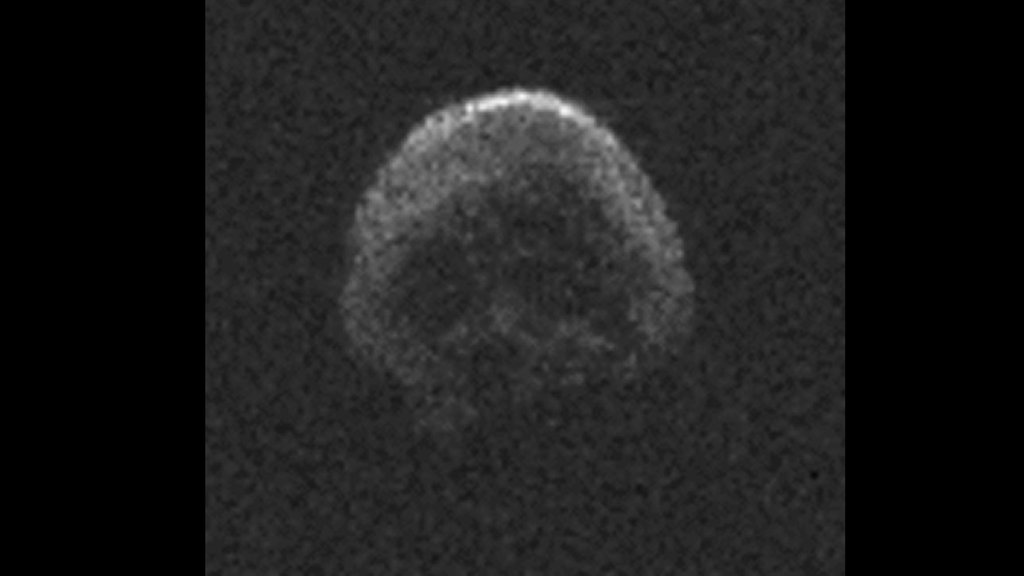 NAIC-Arecibo/NSF · imagen de radar del 30 de octubre de 2015, publicada por NASA/JPL.